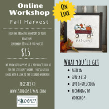 ONLINE WORKSHOP- Fall Harvest Sept. 18th