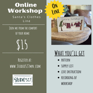 ONLINE WORKSHOP- Santa’s Clothes Line