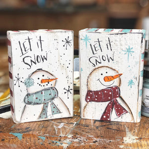 Snowman blocks